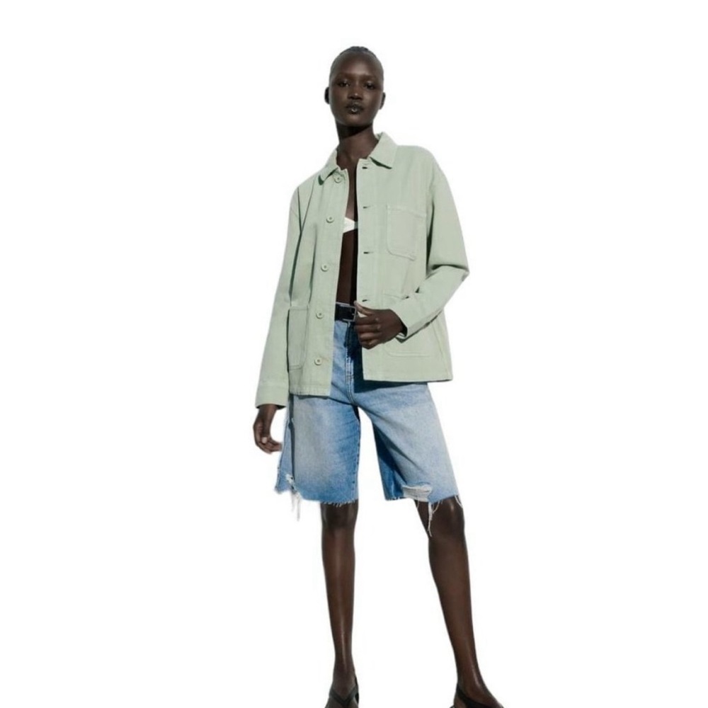 Zara Sage Green Chore Jacket - XS